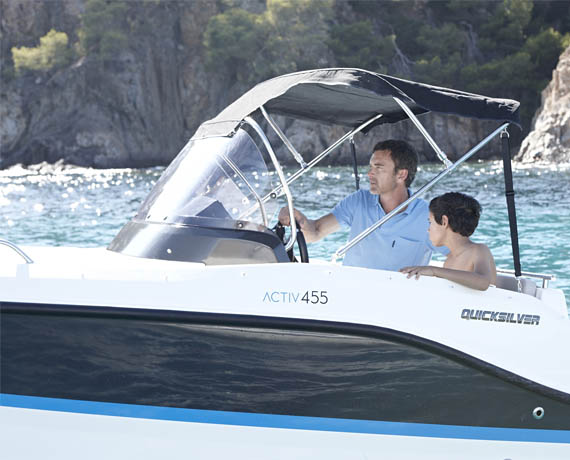 Quicksilver Activ 455 Open Boat distributor in Mumbai