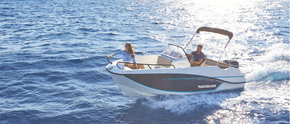 Quicksilver Activ 555 Open Boat distributor in Mumbai